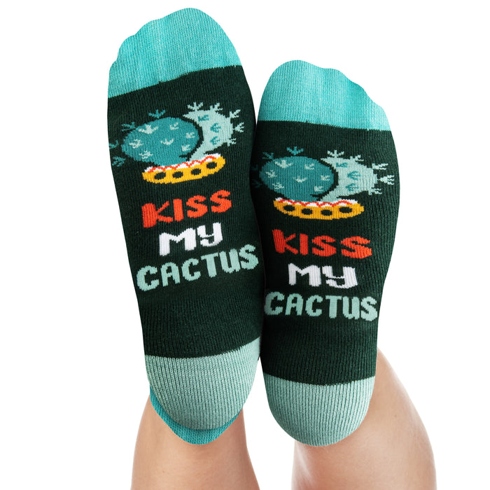 Kiss My Cactus Ankle Socks