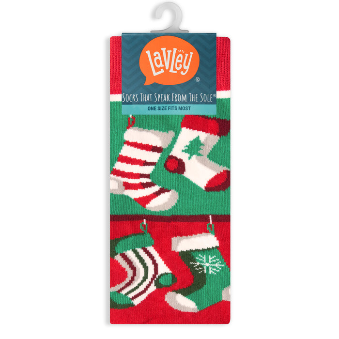 Well Hung Funny Christmas Socks