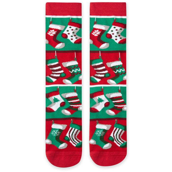 Well Hung Funny Christmas Socks