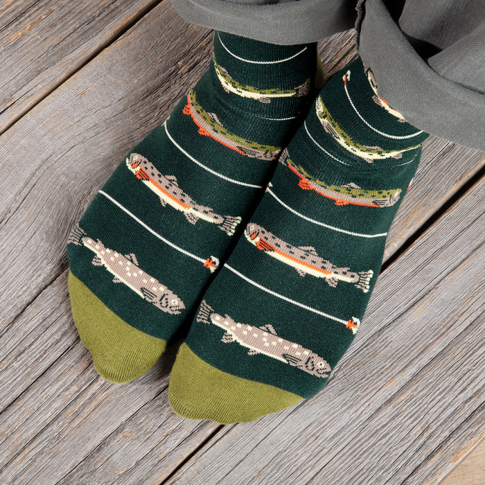 Keepin' It Reel Funny Fishing Socks for Men