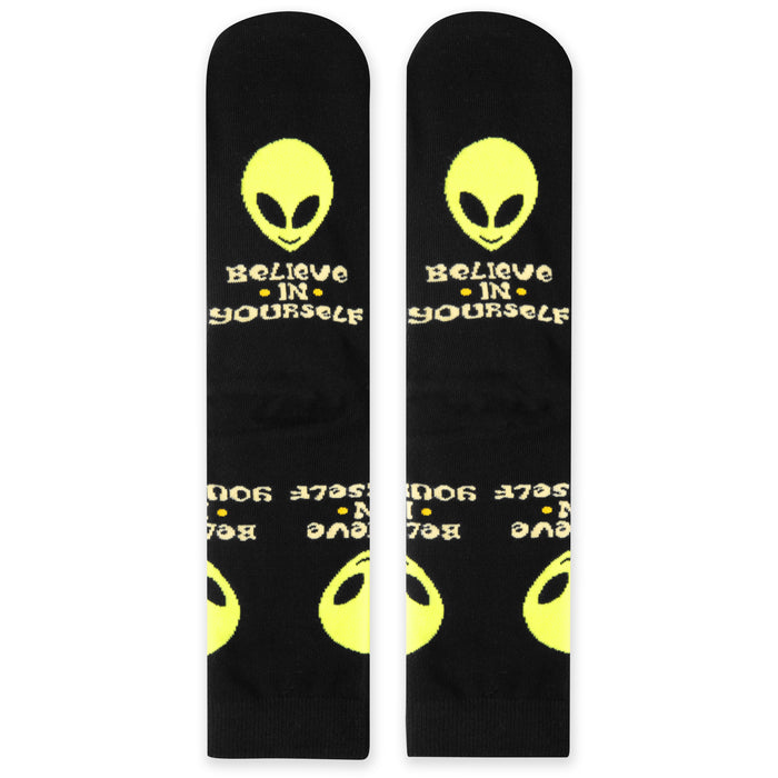 Believe in Yourself Alien Socks