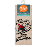 I Love Big Dumps Funny Socks for Skiers and Snowboarders