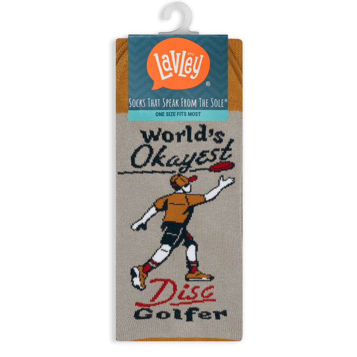 World's Okayest Disc Golfer Socks