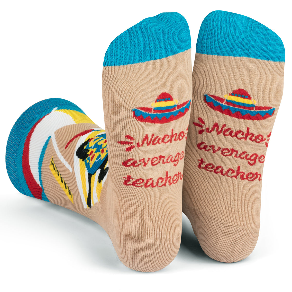 Nacho Average Teacher Socks (Crew Length) — Lavley