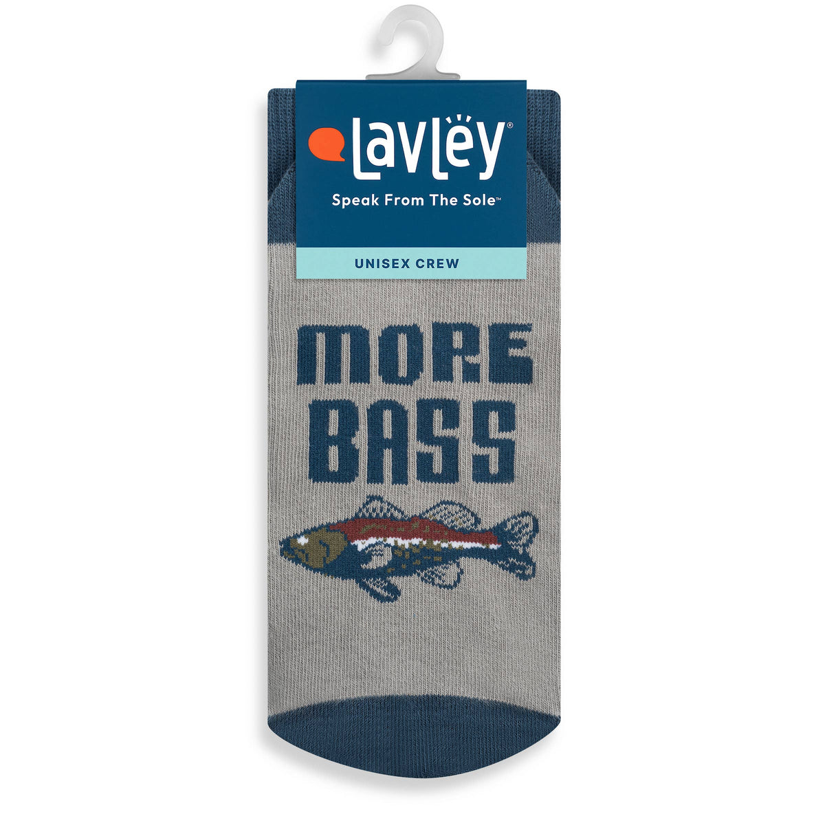More Bass Funny Fishing Socks for Men who Fish