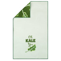 Oh Kale Yea Funny Food Design Microfiber Kitchen Tea Towel