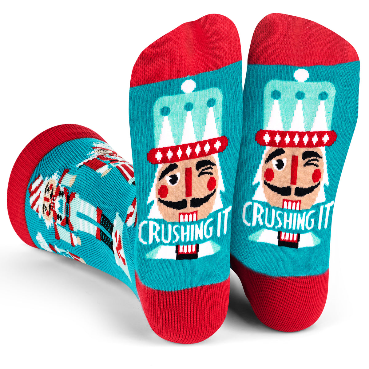 Crushing It Nutcracker Socks - Funny Christmas Socks — Lavley