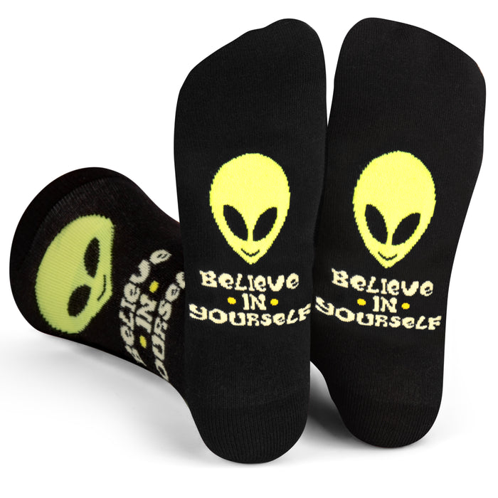 Believe in Yourself Alien Socks