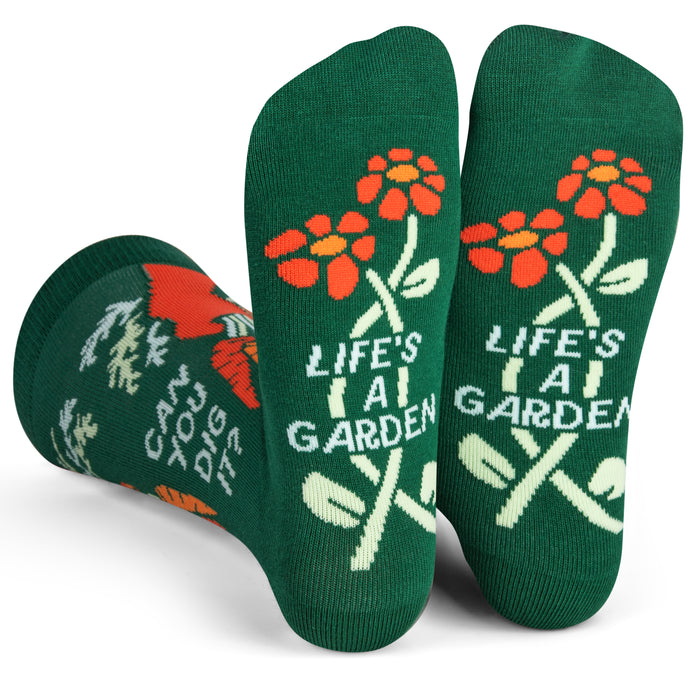 Can You Dig It Life's A Garden Socks