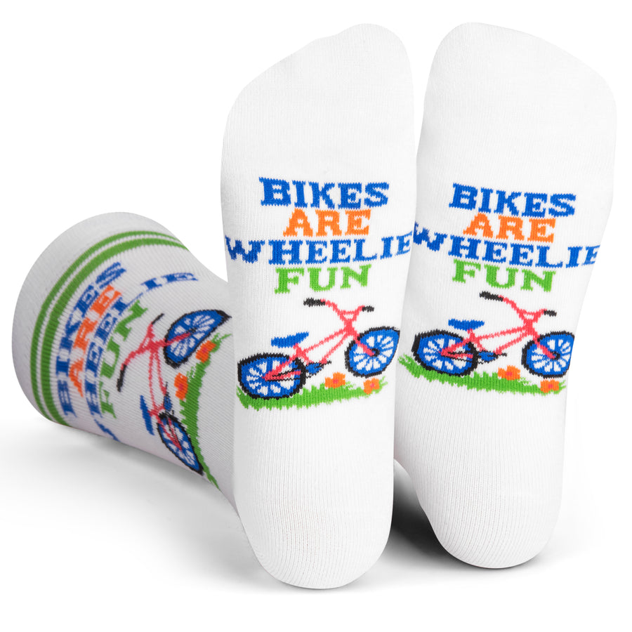 Bikes Are Wheelie Fun Socks for Bicycle Lovers