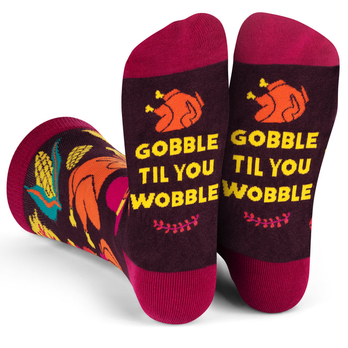 Gobble Til You Wobble Socks