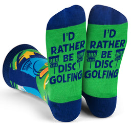 I'd Rather Be Disc Golfing Socks