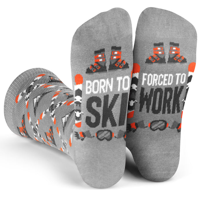 Born To Ski, Forced To Work Socks