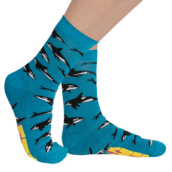 Don't Kill My Vibe Orca / Killer Whale Socks