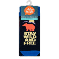 Stay Wild and Free Socks For Outdoorsy People