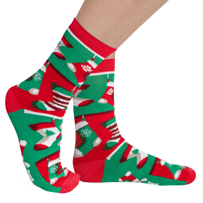 Well Hung Funny Christmas Socks