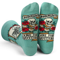 Bookmarks are for Quitters Book Socks for Readers