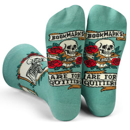 Bookmarks are for Quitters Book Socks for Readers