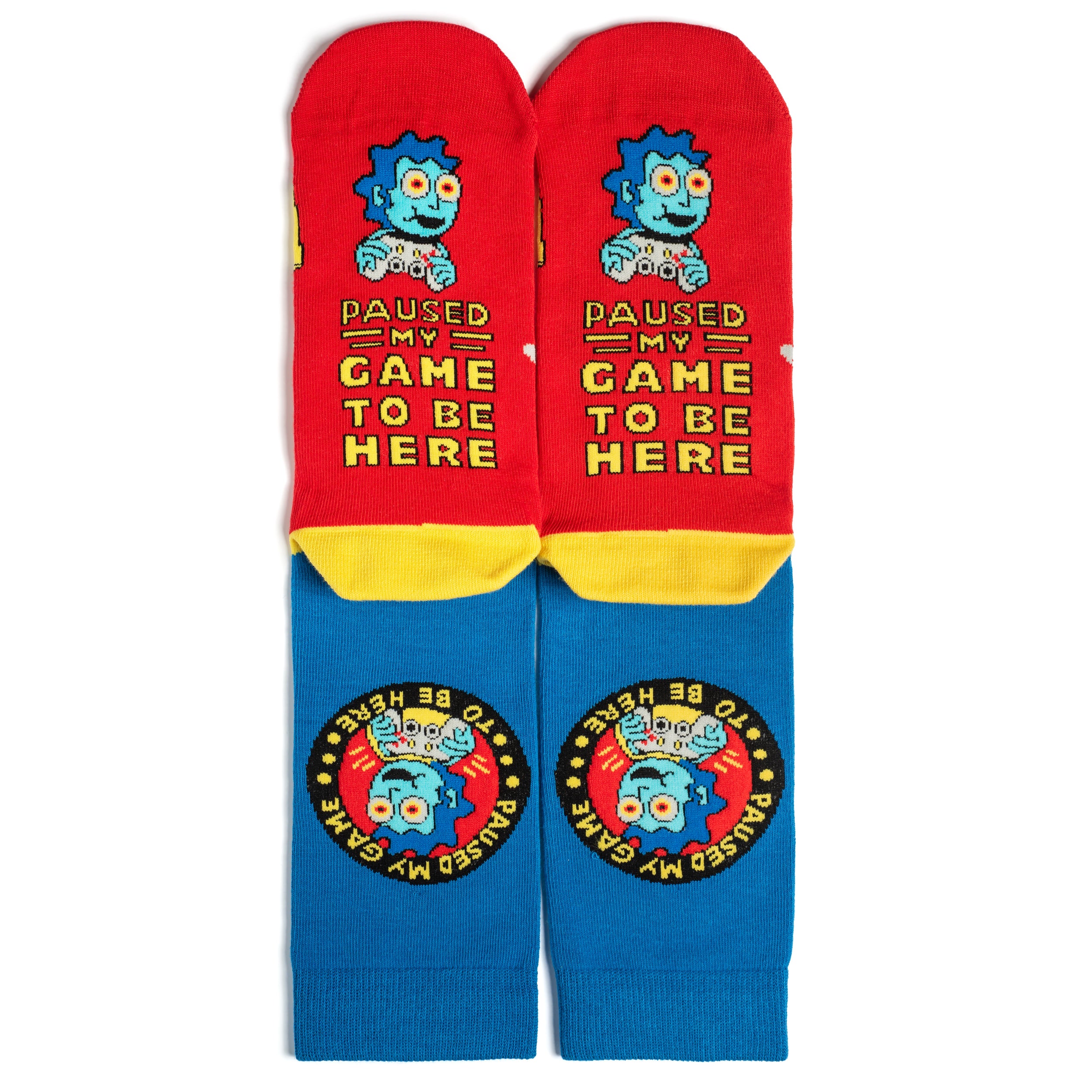 I Paused My Game To Be Here Socks
