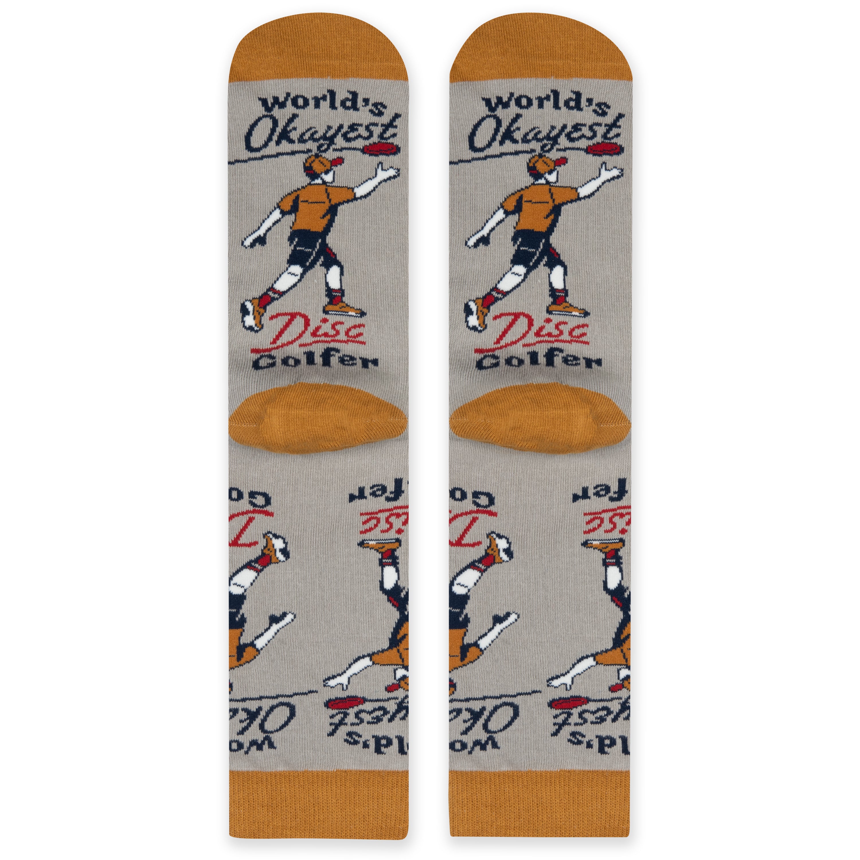 World's Okayest Disc Golfer Socks
