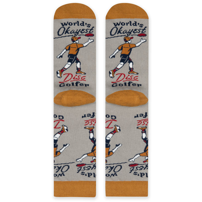 World's Okayest Disc Golfer Socks