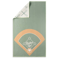 Batter Up! Baseball and Baking Microfiber Kitchen Tea Towel
