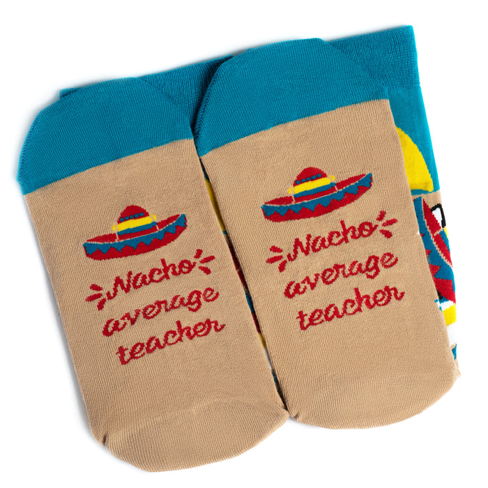 Nacho Average Teacher Socks