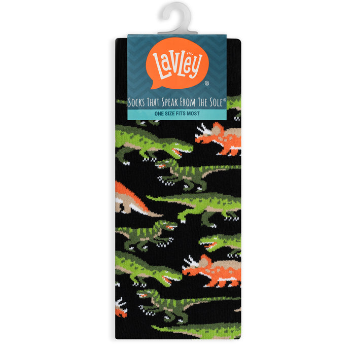 I'm Rexy And I Know It Dinosaur Socks