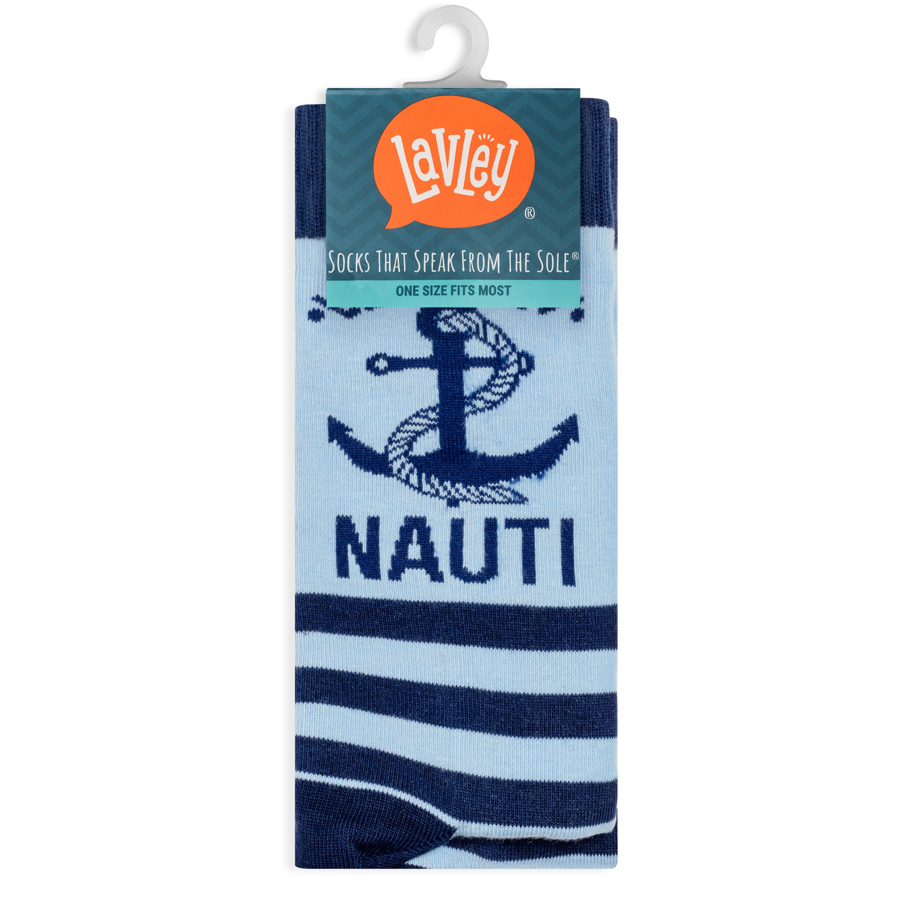 Let's Get Nauti Funny Nautical Socks for Boat and Ocean Lovers