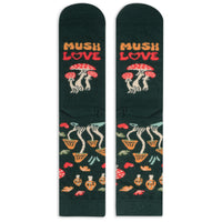 Mush Love Mushroom Socks for Women and Teens