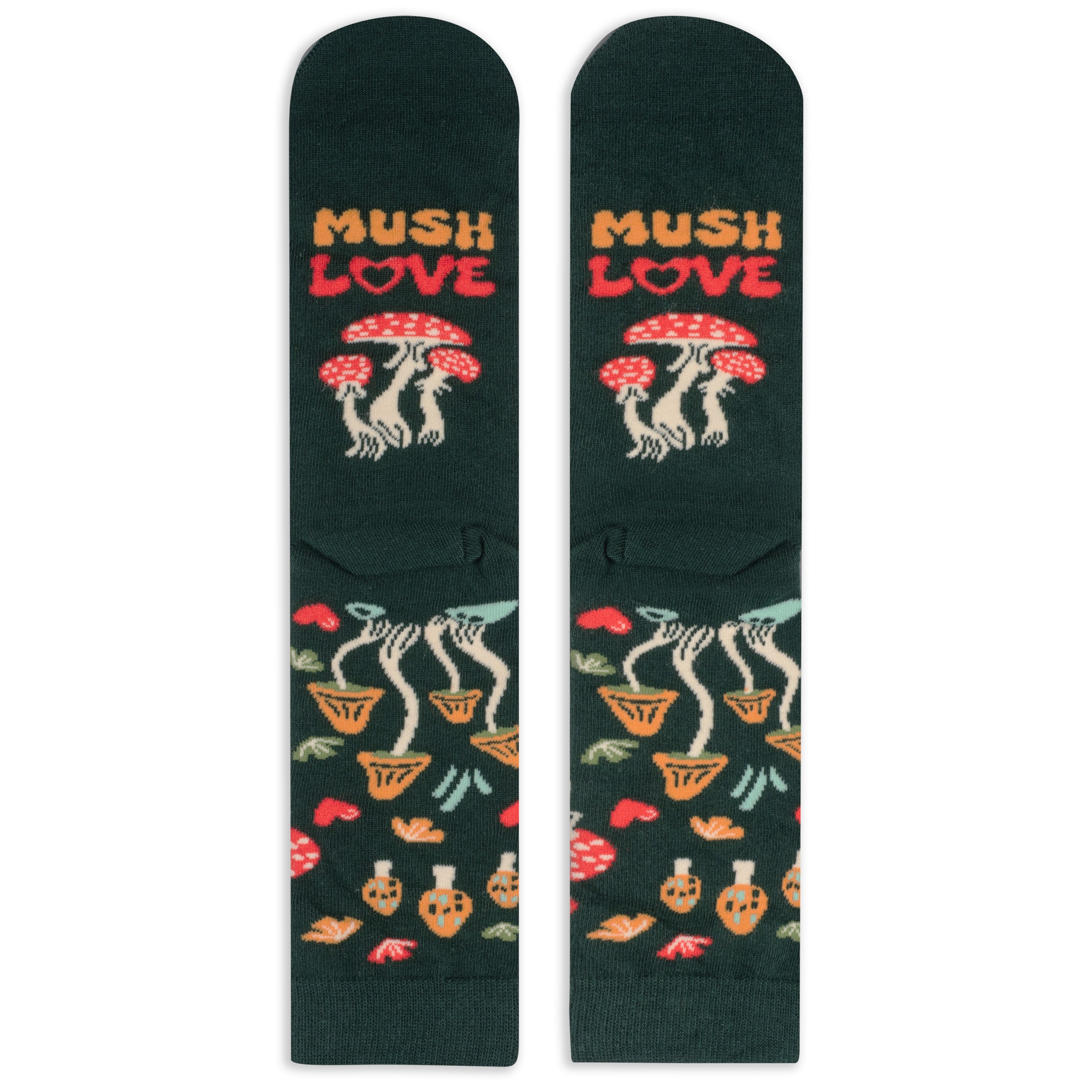 Mush Love Mushroom Socks for Women and Teens
