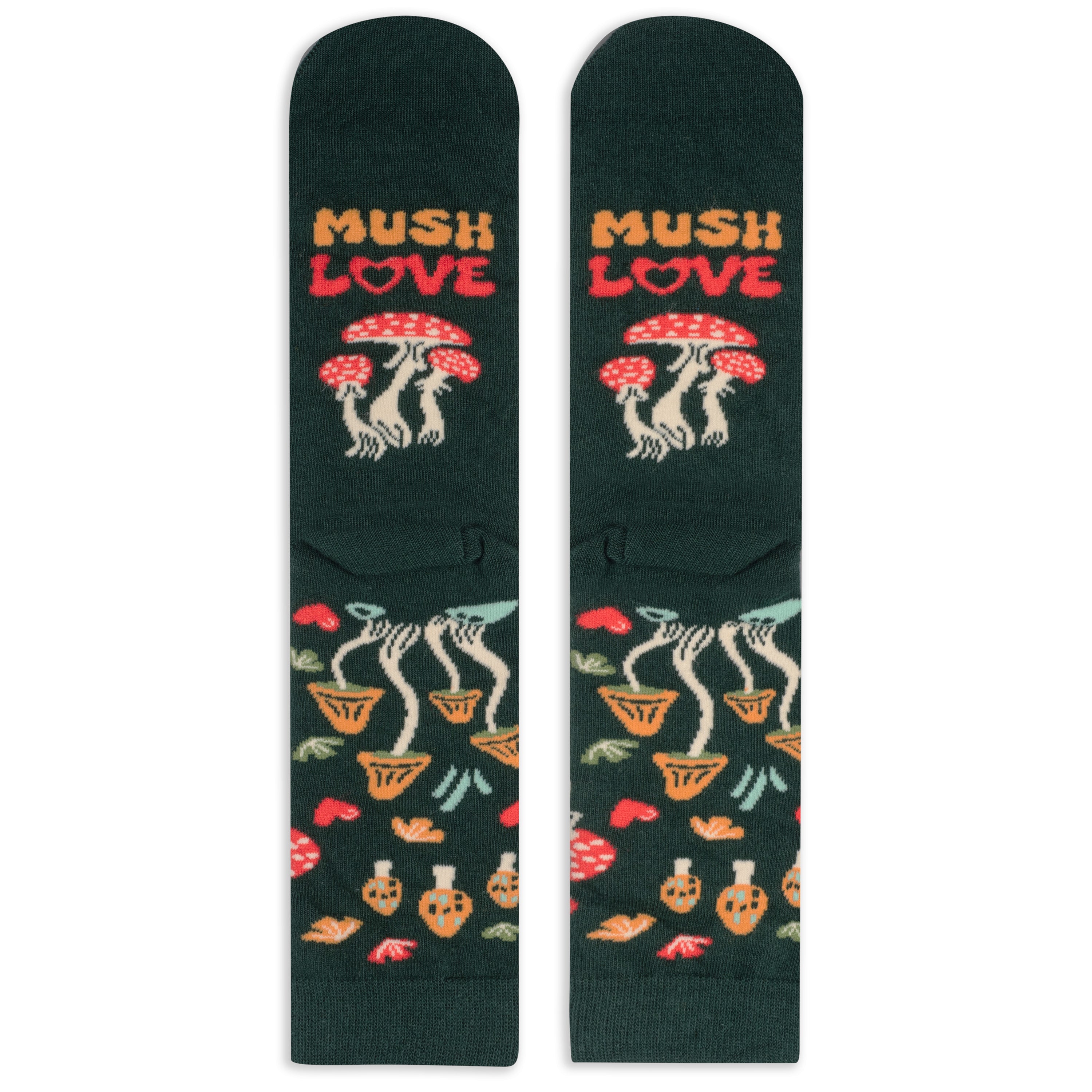 Mush Love Mushroom Socks for Women and Teens