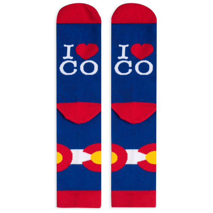 I Heart CO Colorado Socks (Blue)