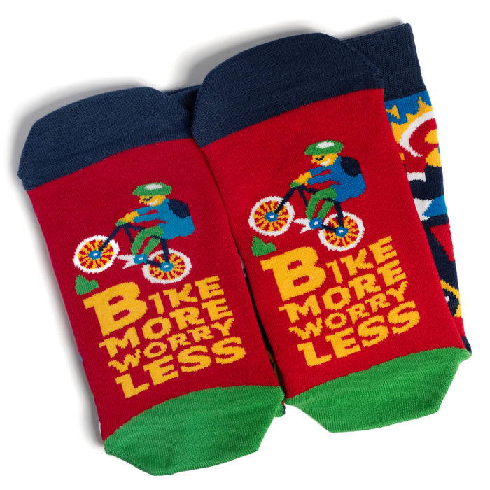 Bike More, Worry Less Socks