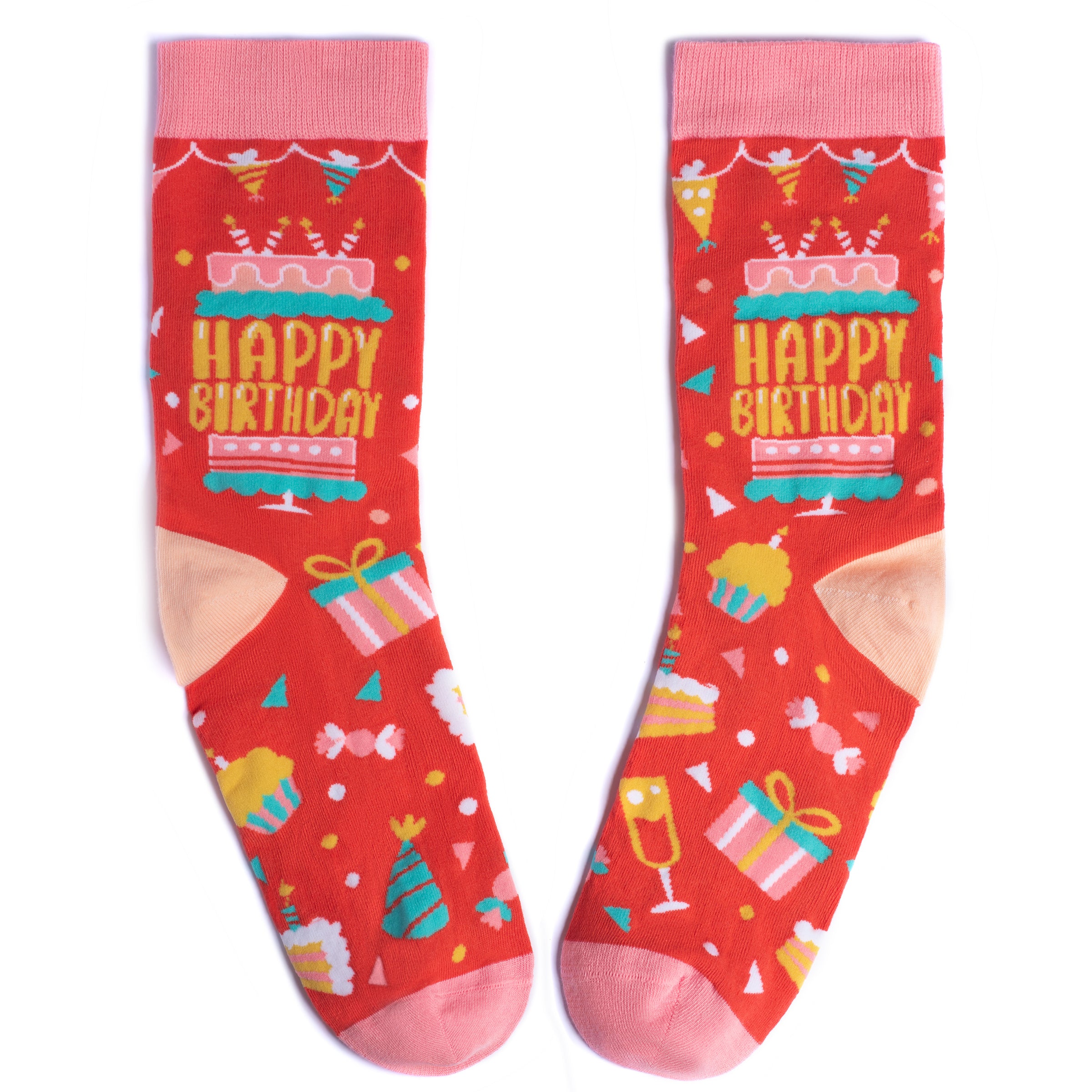 Happy Birthday (Pink) Socks