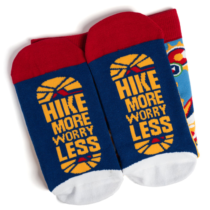 Hike More, Worry Less Socks