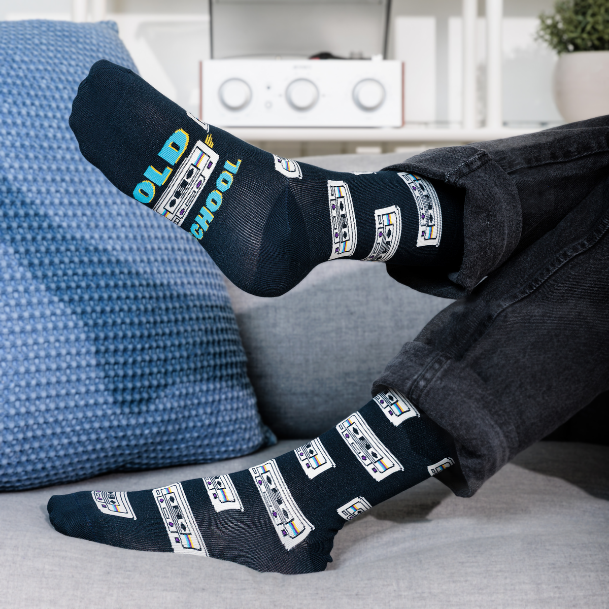 Old School Socks for Music Lovers and Birthday Gift for Men