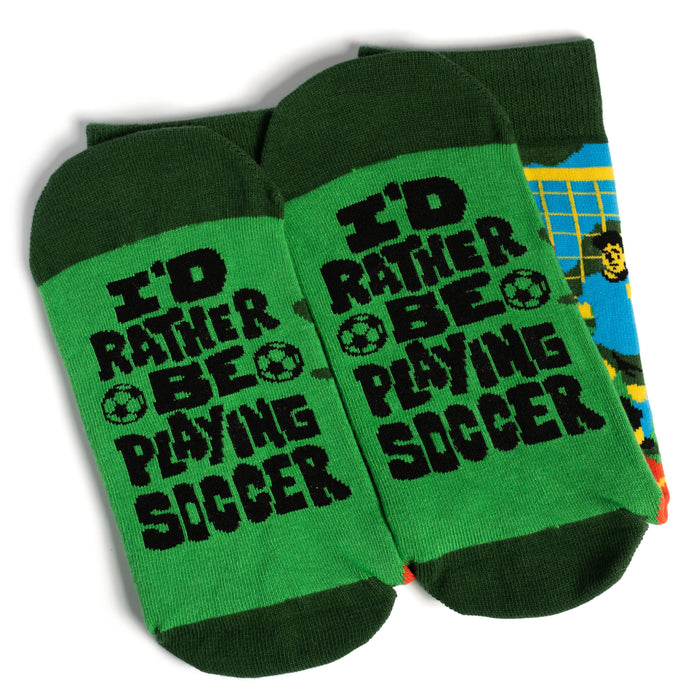 I'd Rather Be Playing Soccer Socks