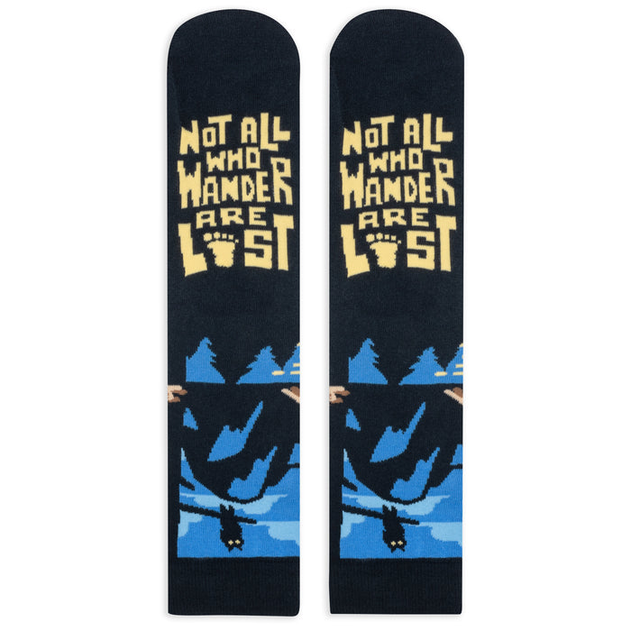 Not all Who Wander Are Lost (Bigfoot) Socks