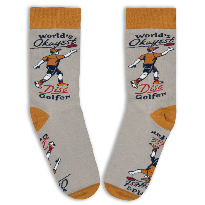 World's Okayest Disc Golfer Socks