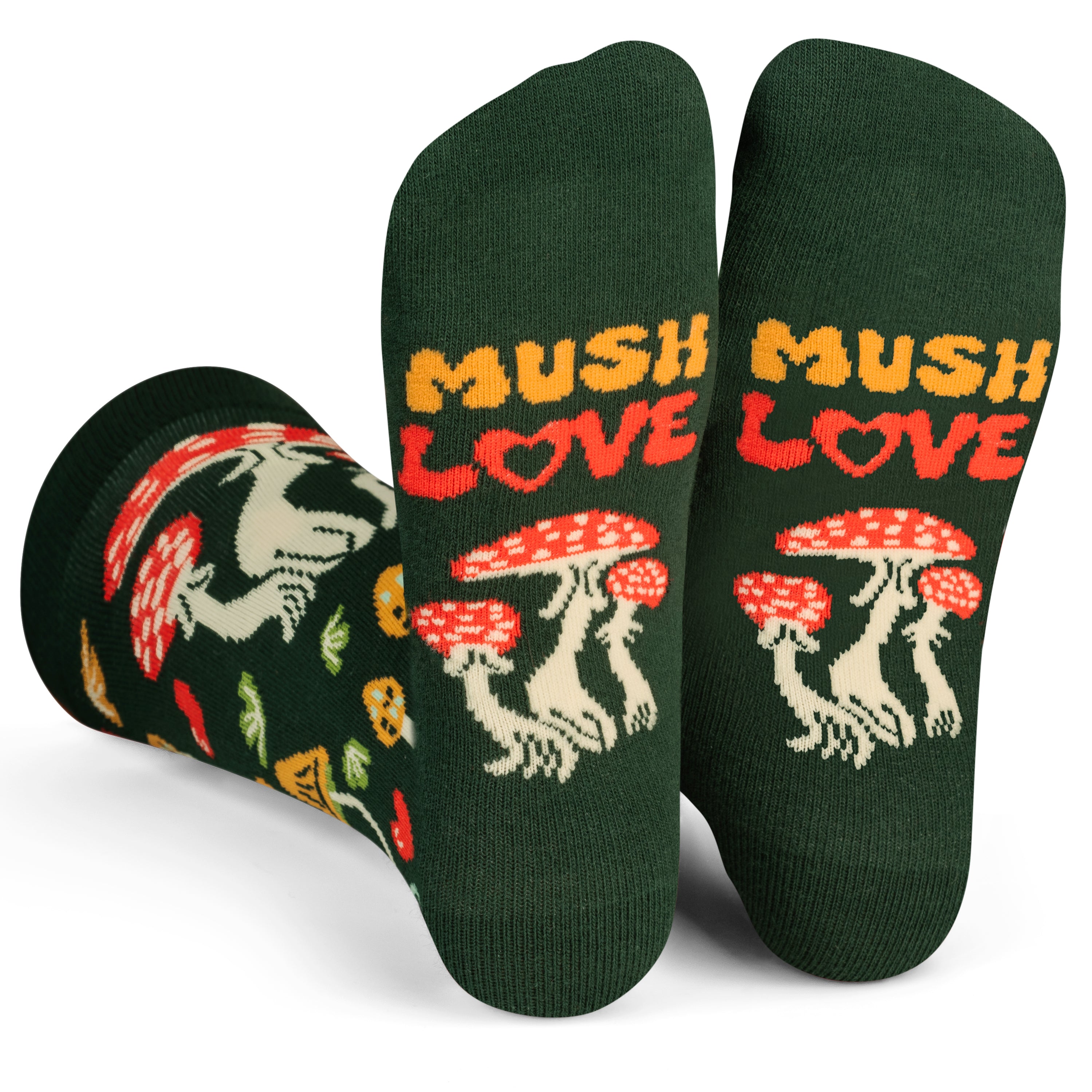 Mush Love Mushroom Socks for Women and Teens
