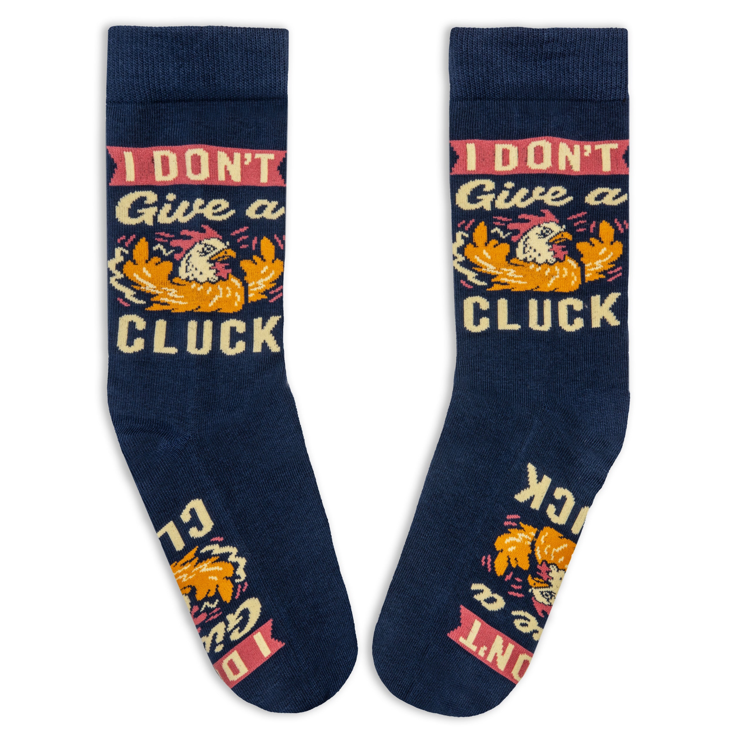 I Don't Give a Cluck Funny Chicken Socks