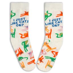I Just Like Cats OK? Socks for Cat Lovers