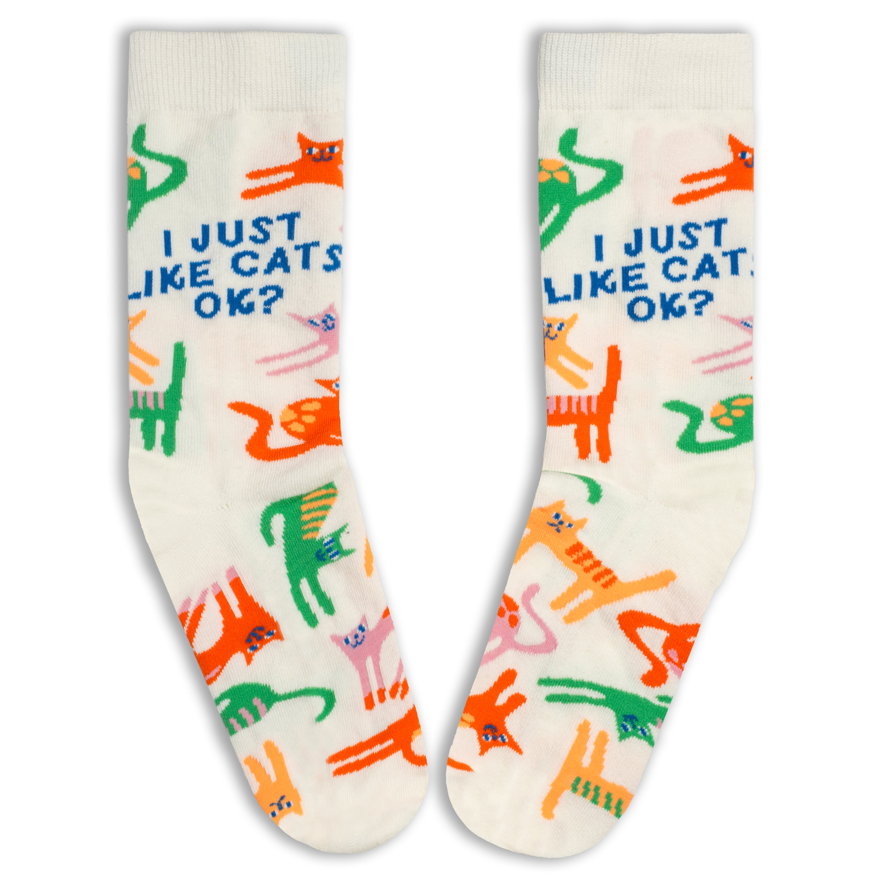 I Just Like Cats OK? Socks for Cat Lovers