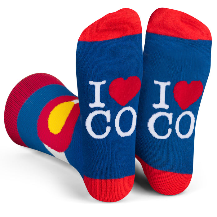 I Heart CO Colorado Socks (Blue)