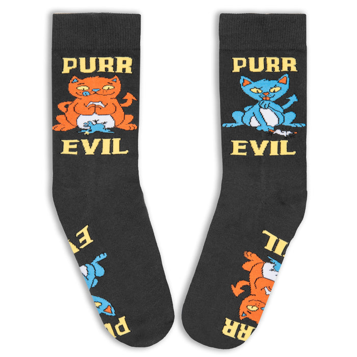 Purr Evil Cat Socks