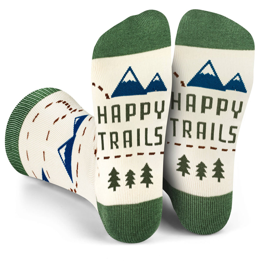 Happy Trails Socks for Hikers and Travelers