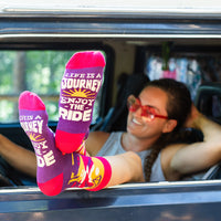 Life Is a Journey, Enjoy The Ride Socks