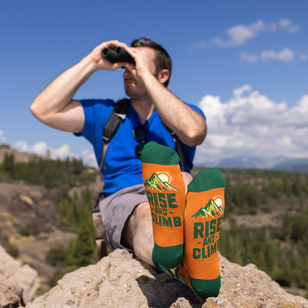 Rise and Climb (Green) Socks