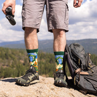 Rise and Climb (Green) Socks